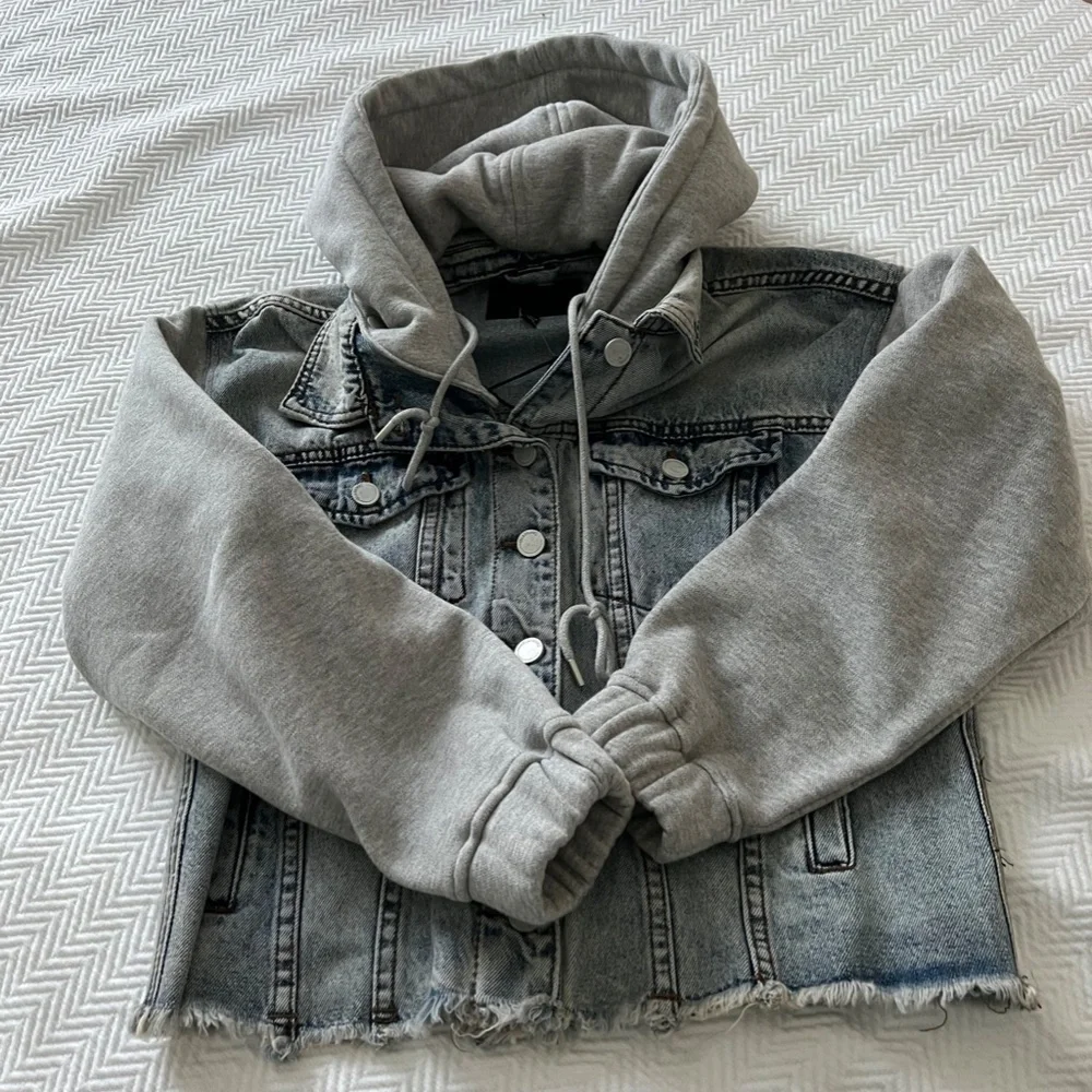 mixed media jacket by BLANK NYC - Picture 5 of 13